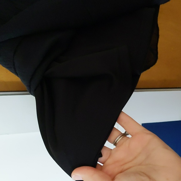 Boho black lace knee length dress - Picture 7 of 8